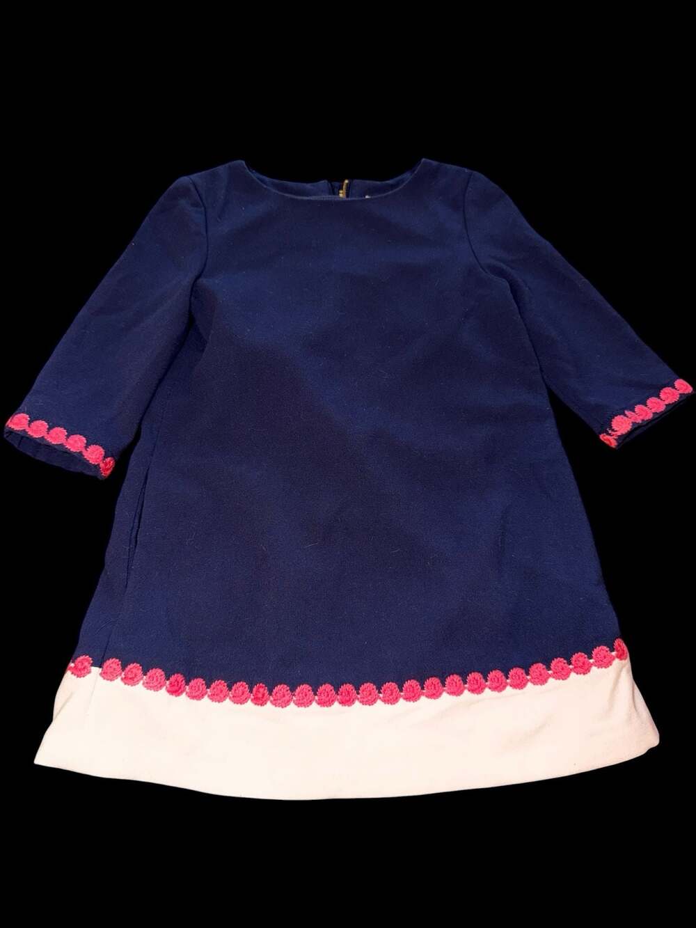 Vineyard Vines navy dress girls sz 4T